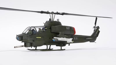FOV 1/48 國軍版 AH-1W 眼鏡蛇直升機 機號 507 地獄火+火箭+響尾蛇3