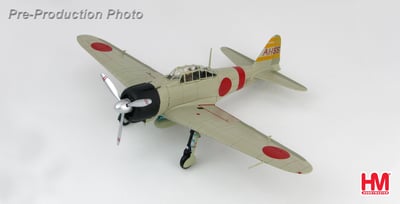 1/48 HM A6M2b 零式戰鬥機21型 珍珠港事變赤城號航母 板谷茂座機4