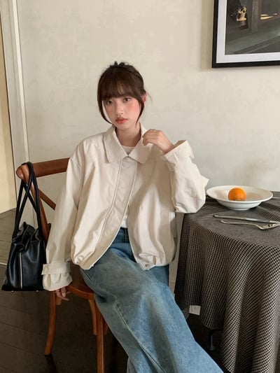 質感翻領夾克外套12