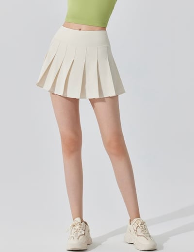 運動防走光口袋百褶短裙9