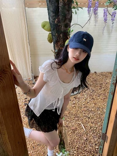 甜美蕾絲背心兩件套9