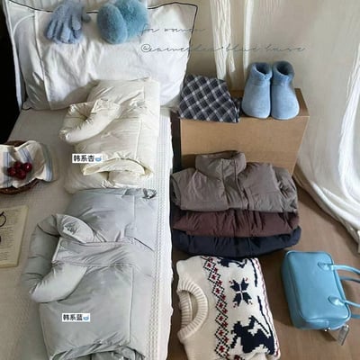 立領麵包鋪棉保暖背心8