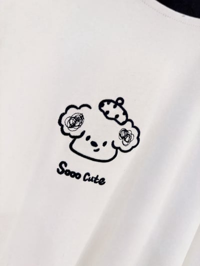 So Cute狗狗磨毛tee上衣11