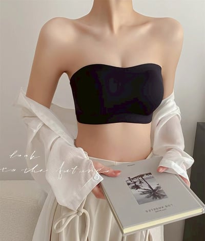『買一送一』舒適無鋼圈冰絲無痕防滑平口內衣9