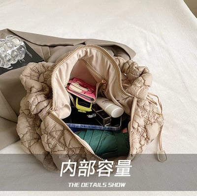 雲朵包｜大容量抽繩手提肩背斜背包14