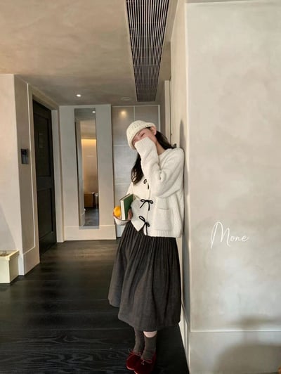 ★限時優惠｜至11/2★軟綿綿顆粒QQ毛蝴蝶結外套(蝴蝶結可拆)8