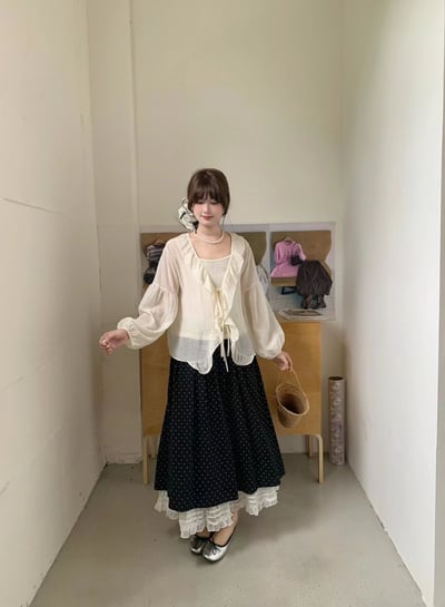 綁結造型背心上衣二件套3