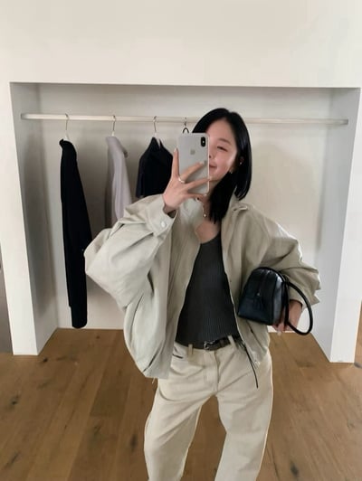 立領夾克皮外套2