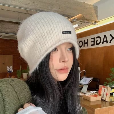 堆堆帽顯臉小保暖針織毛帽4