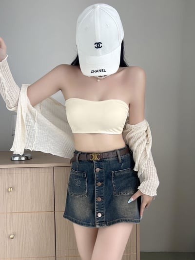 『買一送一』  平口乳膠固定杯防滑胸墊背心4