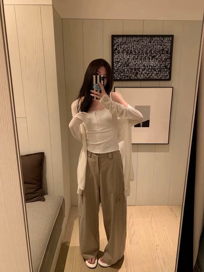 蕾絲鈕扣可調肩帶胸墊BRA背心5