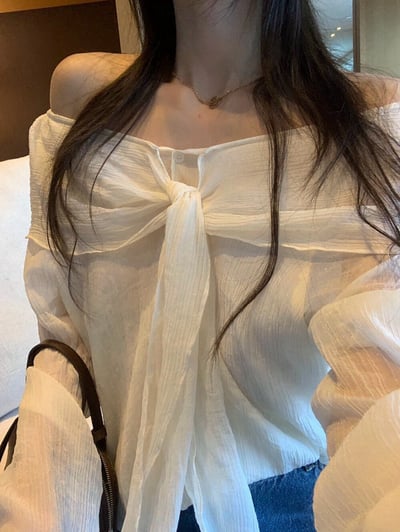 仙氣綁帶上衣2