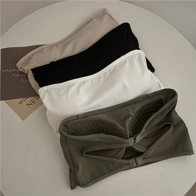 『買一送一』【冰絲涼感】平口冰絲防滑美背乳膠胸墊背心3