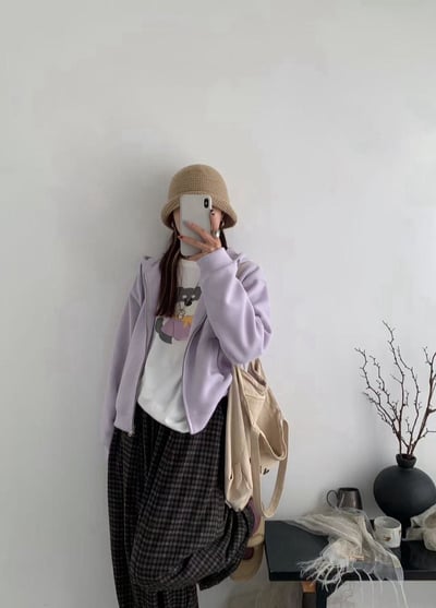 抽繩棉質連帽外套3
