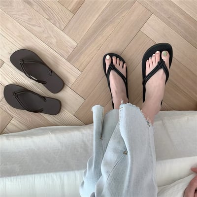 簡約度假防滑軟底夾腳拖鞋3