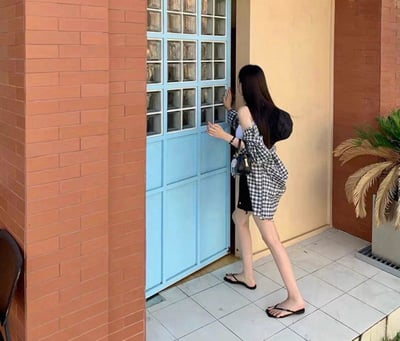韓妞款格紋襯衫5