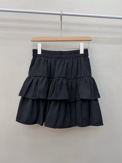 韓系雙層蛋糕蓬蓬短裙9