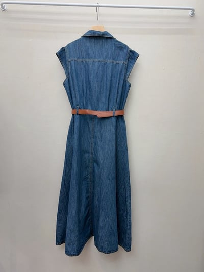 POLO領半袖牛仔連衣裙 (附腰帶)11