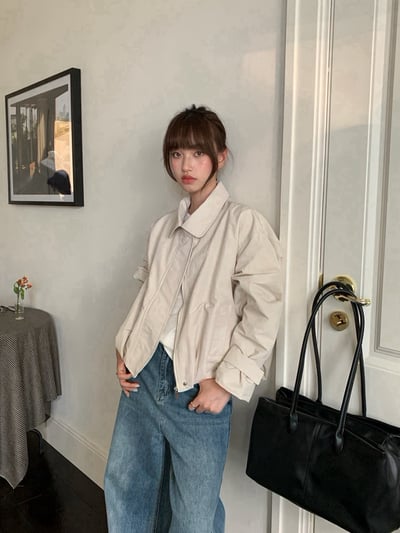 質感翻領夾克外套10