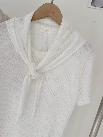 波點披肩上衣3