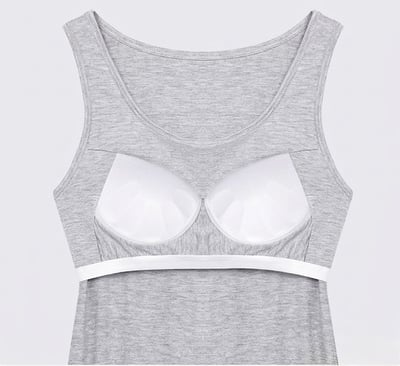 【帶胸墊】極舒服莫代爾居家服睡衣連身裙(吊帶/背心/短袖)19