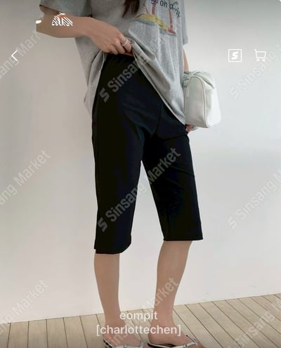 側開衩休閒七分褲3