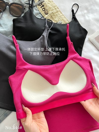 『買一送一』U型露背乳膠美背胸墊背心9