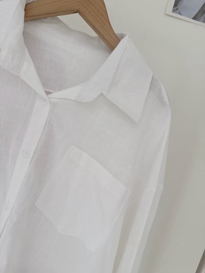 馬卡龍色短版襯衫12
