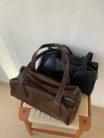 復古法棍腋下包手提單肩包12