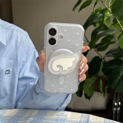 翅膀鏡面磁吸支架手機殼｜iPhone 13-17系列3