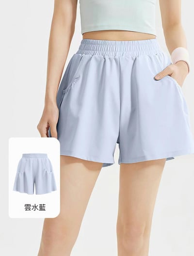 健身跑步假兩件防走光速乾運動短褲6