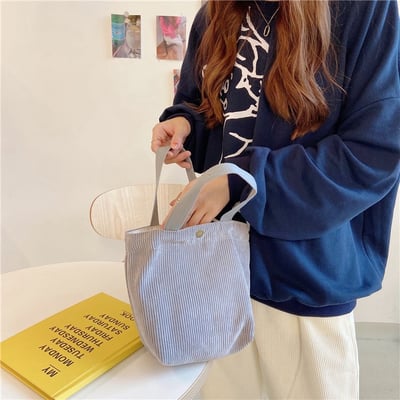 『買一送一』燈芯絨手提包・日常外出小包16