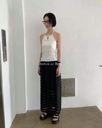 浪漫流蘇垂墜感長裙5