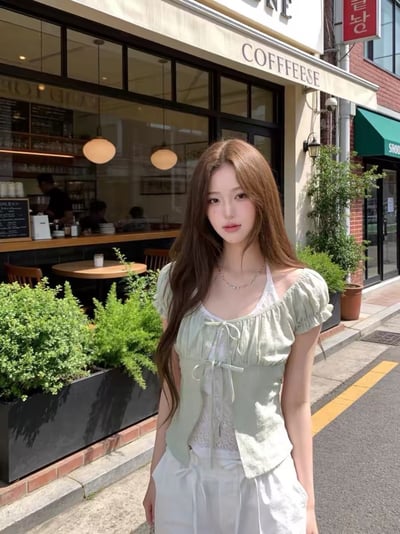 甜美蕾絲背心兩件套1