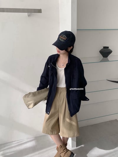 大口袋工裝夾克外套6