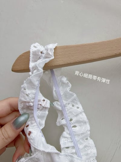 彈力吊帶背心＋鏤空刺繡半身裙套裝13
