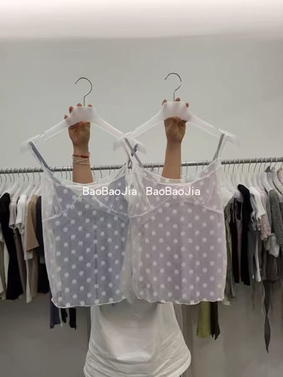 小花透紗bra背心兩件套10