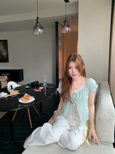 甜美蕾絲背心兩件套4