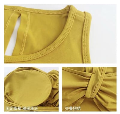 【帶胸墊】美背瑜珈健身運動背心9