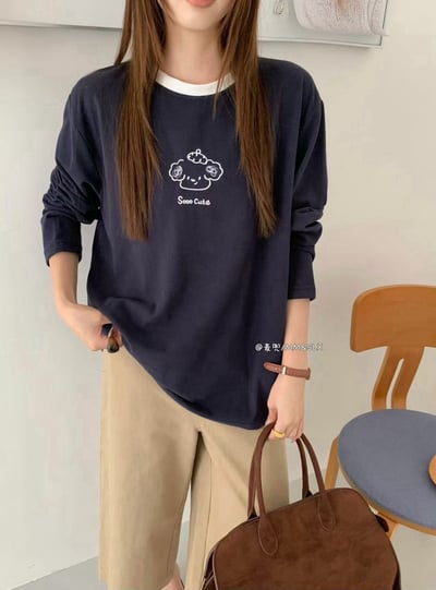 So Cute狗狗磨毛tee上衣3