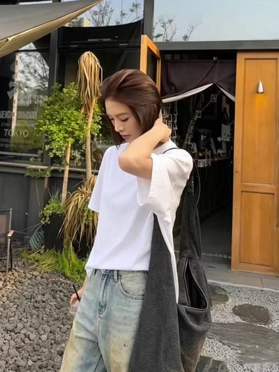 爆款熱銷｜250g重磅純棉百搭素TEE｜情侶男女同款2