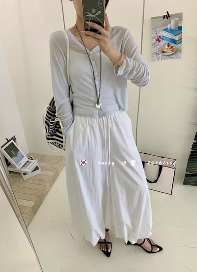 馬卡龍色天絲開衫防曬罩衫6