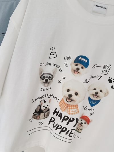 HAPPY狗狗短版TEE上衣2