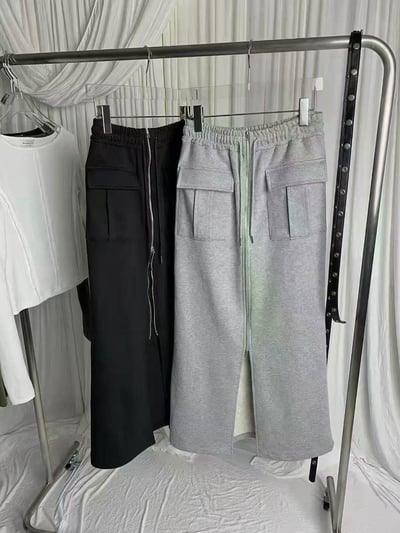 雙拉鍊開衩太空棉長裙5