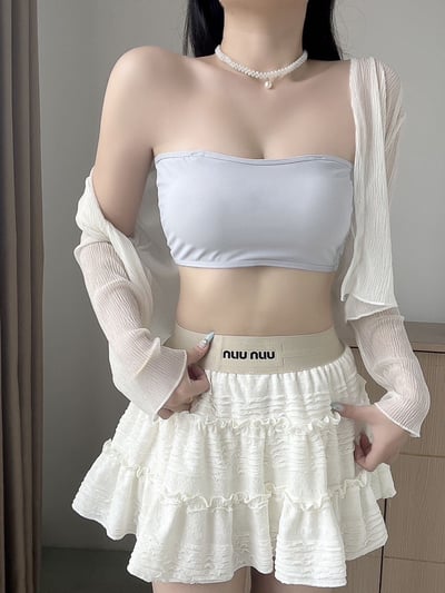 『買一送一』  平口乳膠固定杯防滑胸墊背心3
