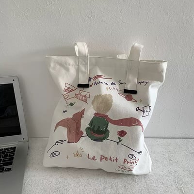 文藝插畫百搭帆布包2