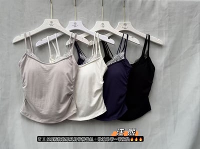 蕾絲假兩件bra top背心2