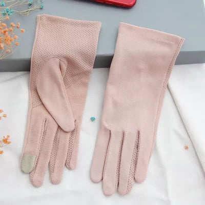【買一送一】透氣觸控純棉防曬手套3