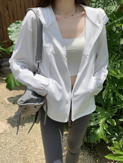 UPF50+涼感透氣連帽防曬外套1