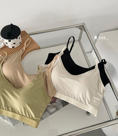 『買一送一』 【冰絲涼感】大U美背吊帶胸墊背心7